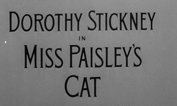 Miss Paisleys Cat (1957)